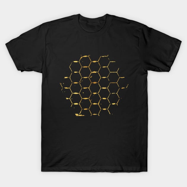 Golden Beehive T-Shirt by zeljkica